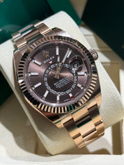 Rolex Sky-Dweller Rose Gold 42mm 326935 "Chocolate" (2022)