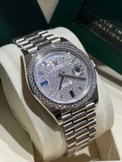 Rolex Day-Date 40 White Gold 228349RBR "Pavé Diamond" (2022)