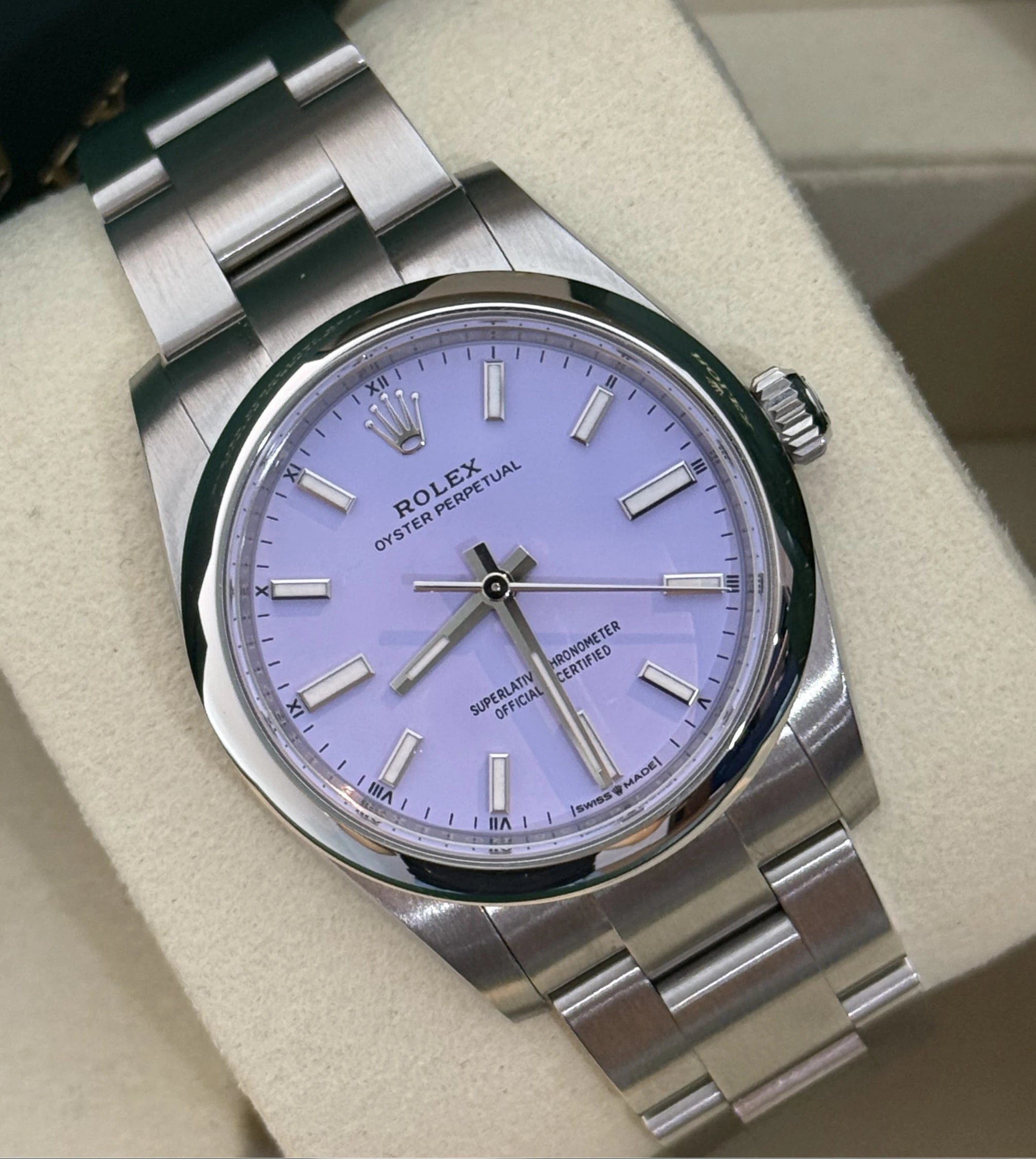 Rolex Oyster Perpetual 34 Lavender (2025)